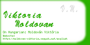 viktoria moldovan business card